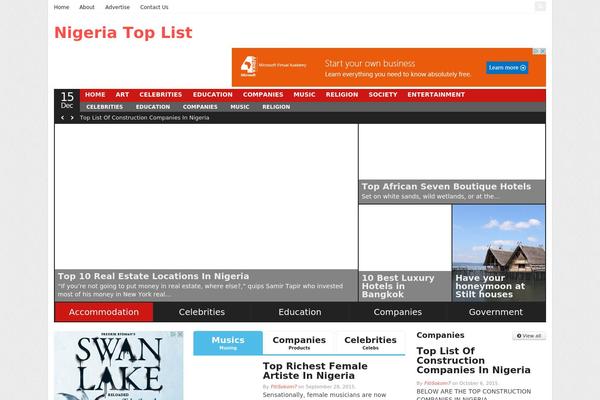 Stylebook theme site design template sample