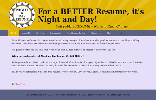 Resume theme site design template sample