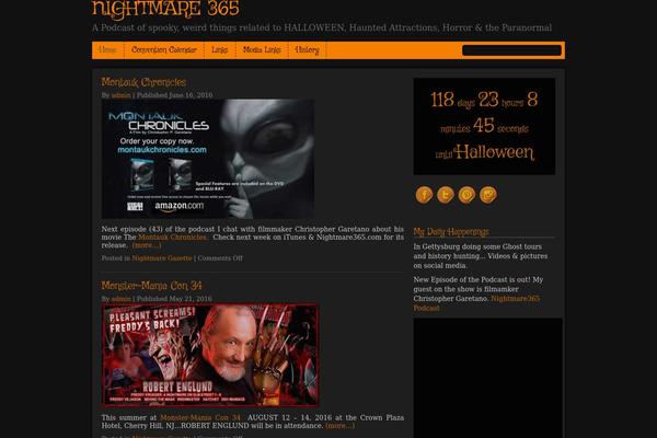 Haunted-house theme site design template sample