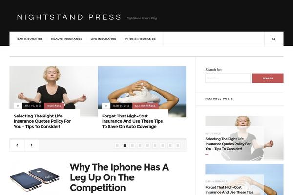 JustWrite theme site design template sample