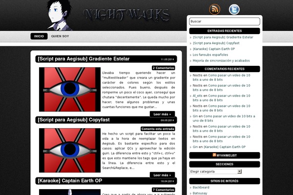 nightwalks.es site used Modernstyle