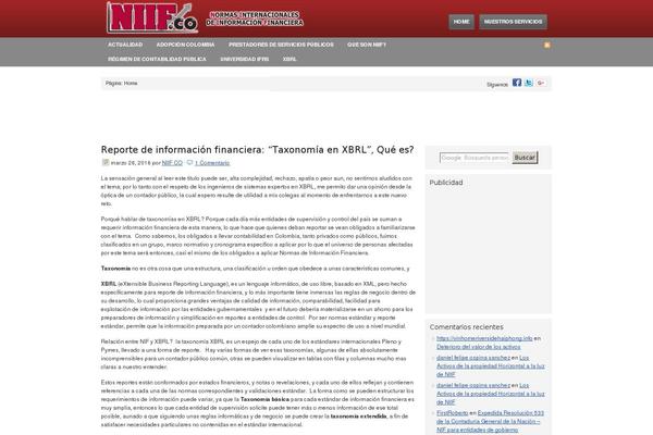 Core theme site design template sample