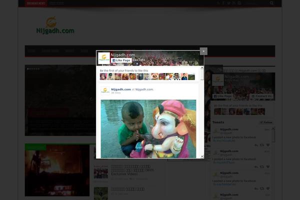 Site using Facebook FanBox Popup plugin