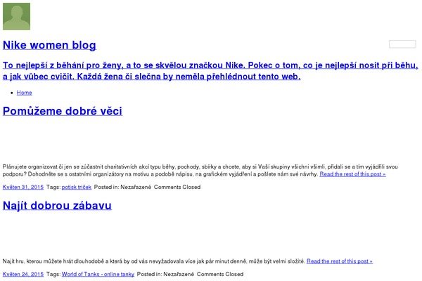 nikewomenblog.cz site used Emerald Stretch