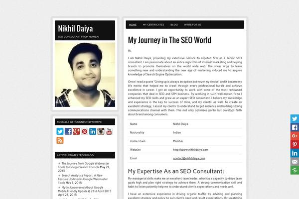 zeeBizzCard theme site design template sample