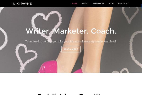 Parallax Pro theme site design template sample