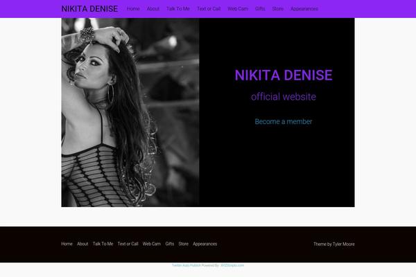 Tesseract theme site design template sample