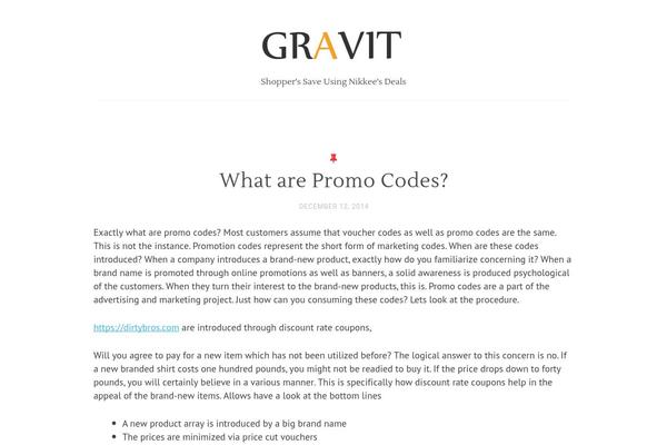 Gravit theme site design template sample