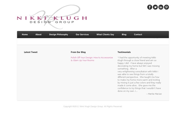 Ambient theme site design template sample