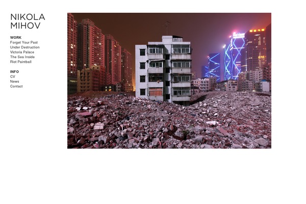nikolamihov.com site used Portfoliotheme