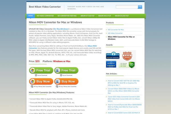 Green One theme site design template sample