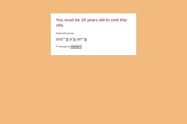 Site using Age-gate plugin