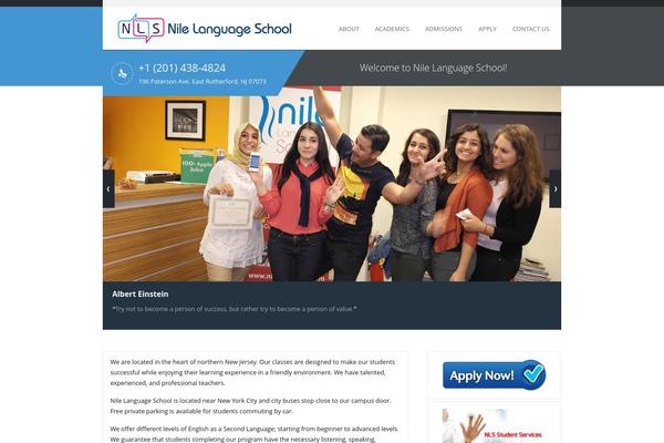My College theme site design template sample