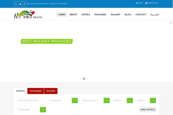 Trendy Travel theme site design template sample