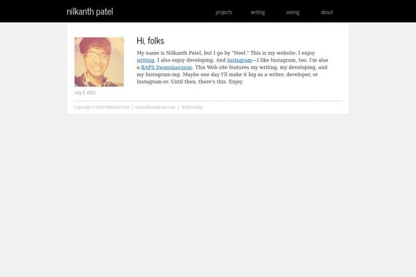 Neel theme site design template sample