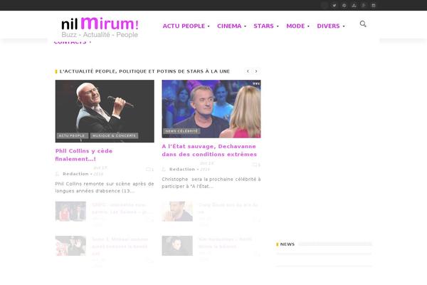 Megazine theme site design template sample