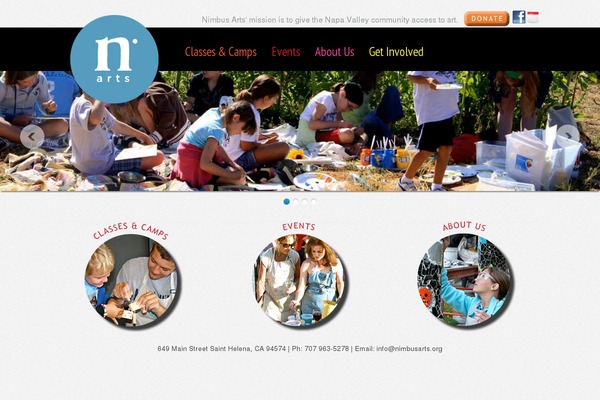 nimbusarts.org site used Nimbus