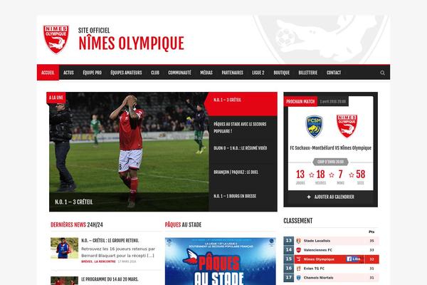 nimesolympique.fr site used Kingclub-theme-child