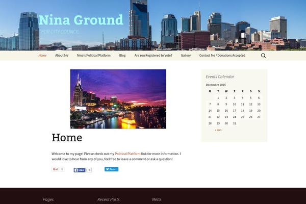Twenty Thirteen theme site design template sample