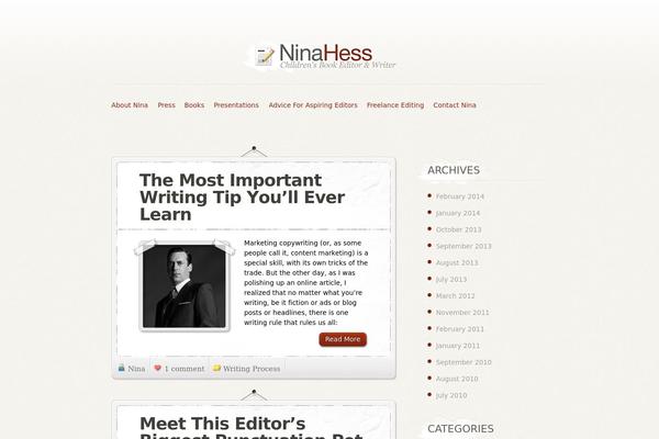 Personalpress theme site design template sample