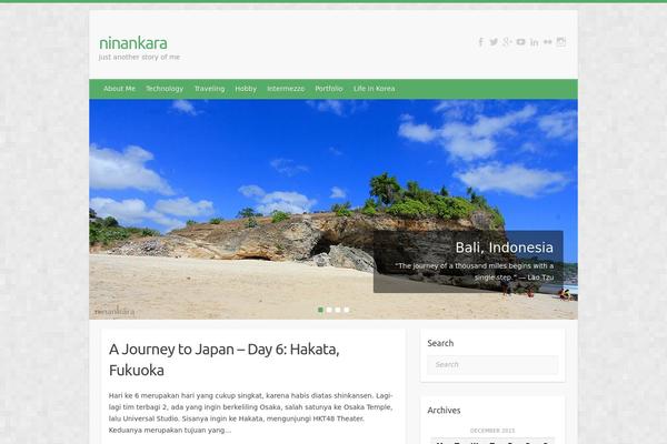 Travelify theme site design template sample