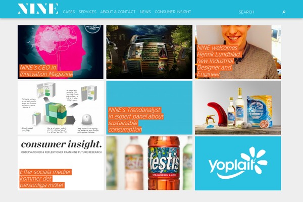 Nine theme site design template sample
