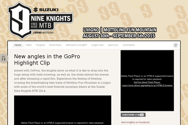 nineknightsmtb.com site used Nk