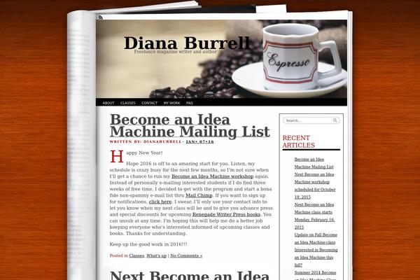 Fresh Ink Magazine theme site design template sample