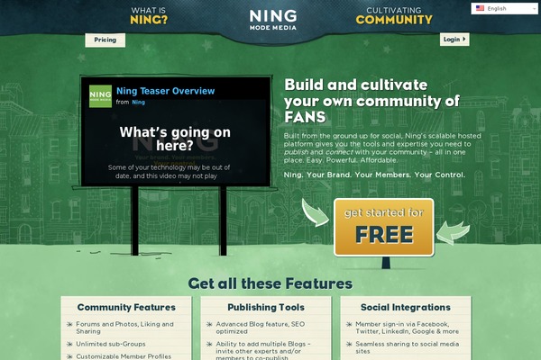 ning.it site used Ning
