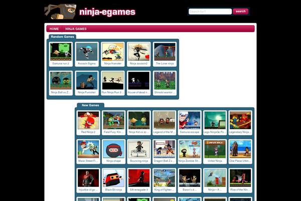 Wtb Game theme site design template sample