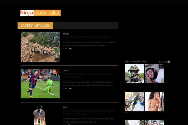 ninjajournalist.com site used Unified