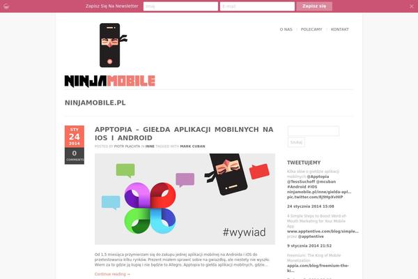 ninjamobile.pl site used Bigbang