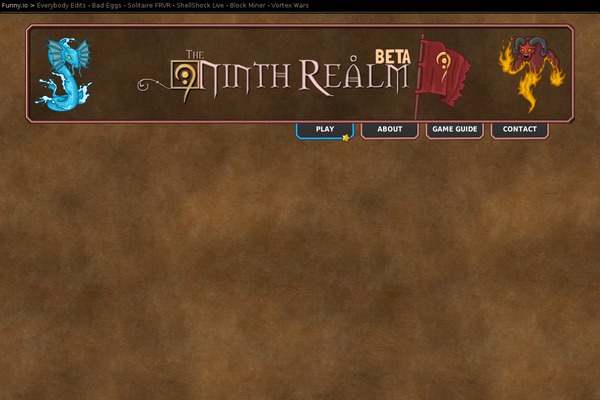 ninthrealmonline.com site used Rotate Text