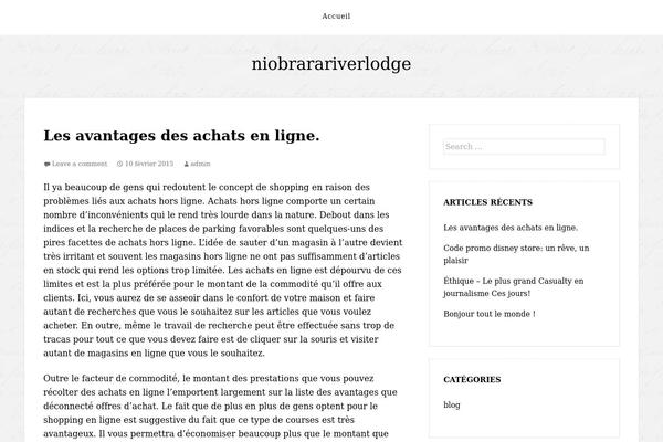The Thinker Lite theme site design template sample