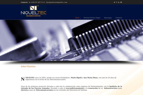 Site using Parallax Scroll plugin