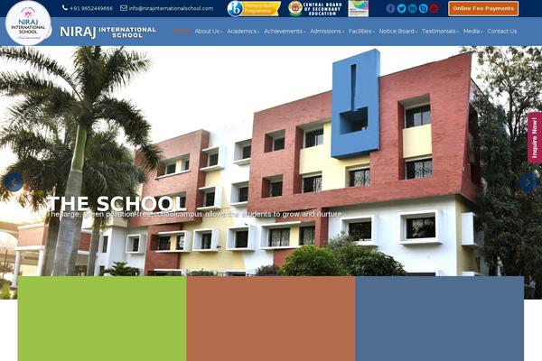 nirajinternationalschool.com site used Uvo-child