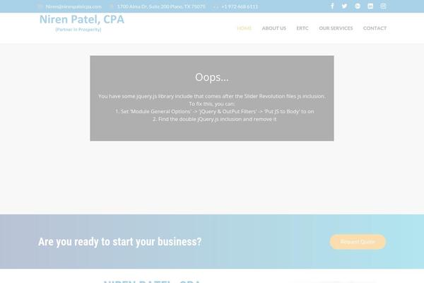 nirenpatelcpa.com site used Consult-child