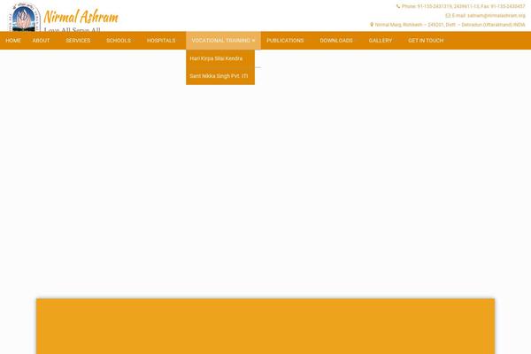 The WP theme site design template sample