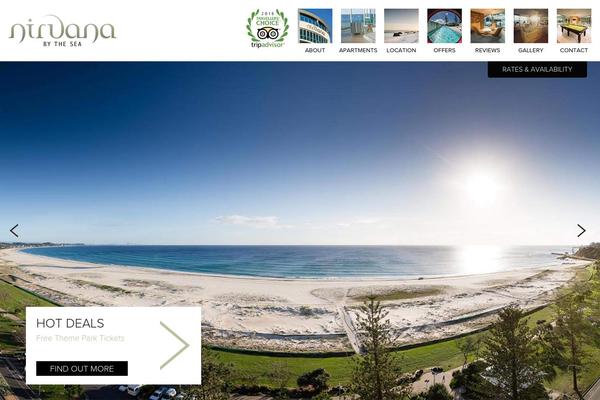 Nirvana theme site design template sample