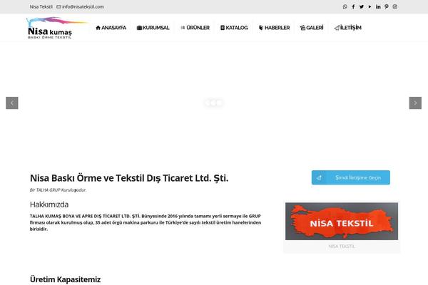 nisatekstil.com site used Kurumsal