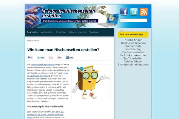Site using Floating Social Bar plugin
