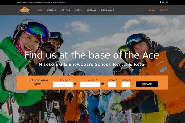 The-core-child theme site design template sample