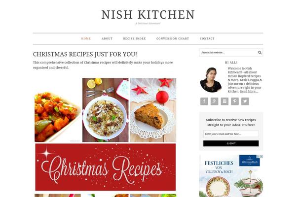 nishkitchen.com site used Foodie Pro
