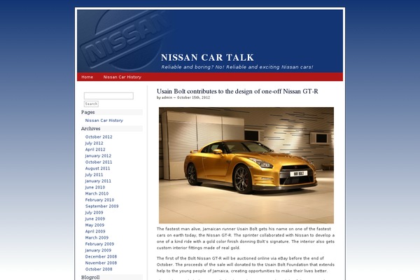 Nissan theme site design template sample