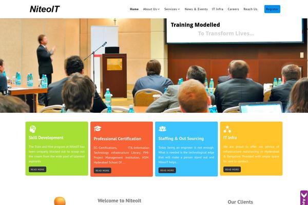 Varsita theme site design template sample
