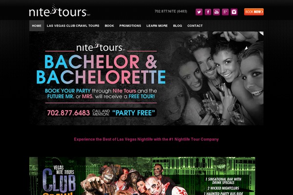 nitetours.com site used Thegig
