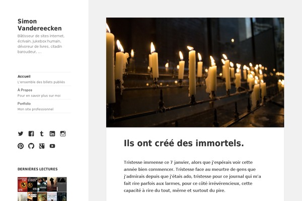 Twenty Fifteen theme site design template sample