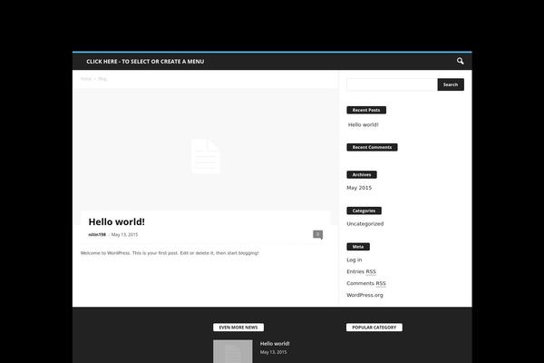 NewsMag theme site design template sample