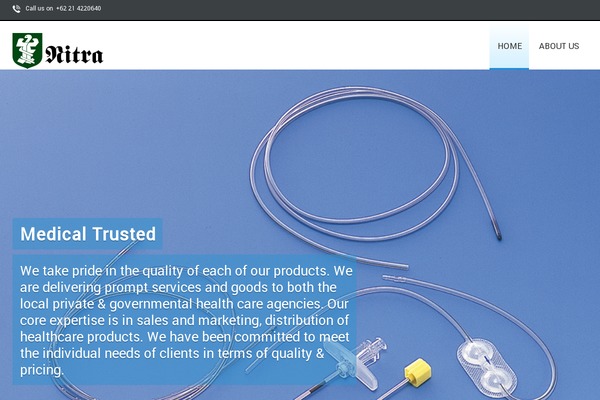 One Page theme site design template sample