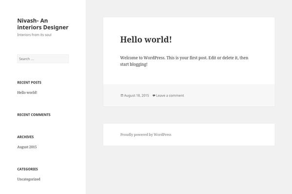 Twenty Fifteen theme site design template sample